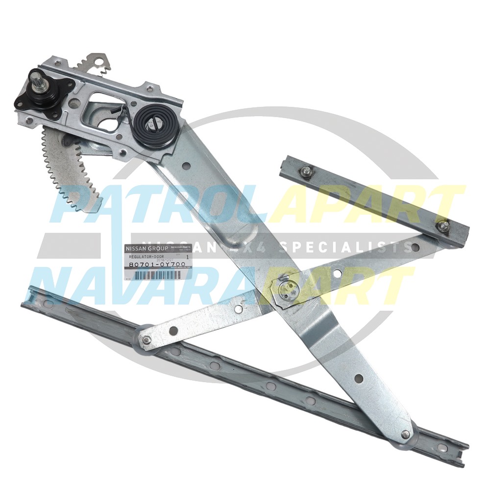 Genuine Nissan Elec Window Regulator Left Hand Front - Nissan Patrol Y60 GQ