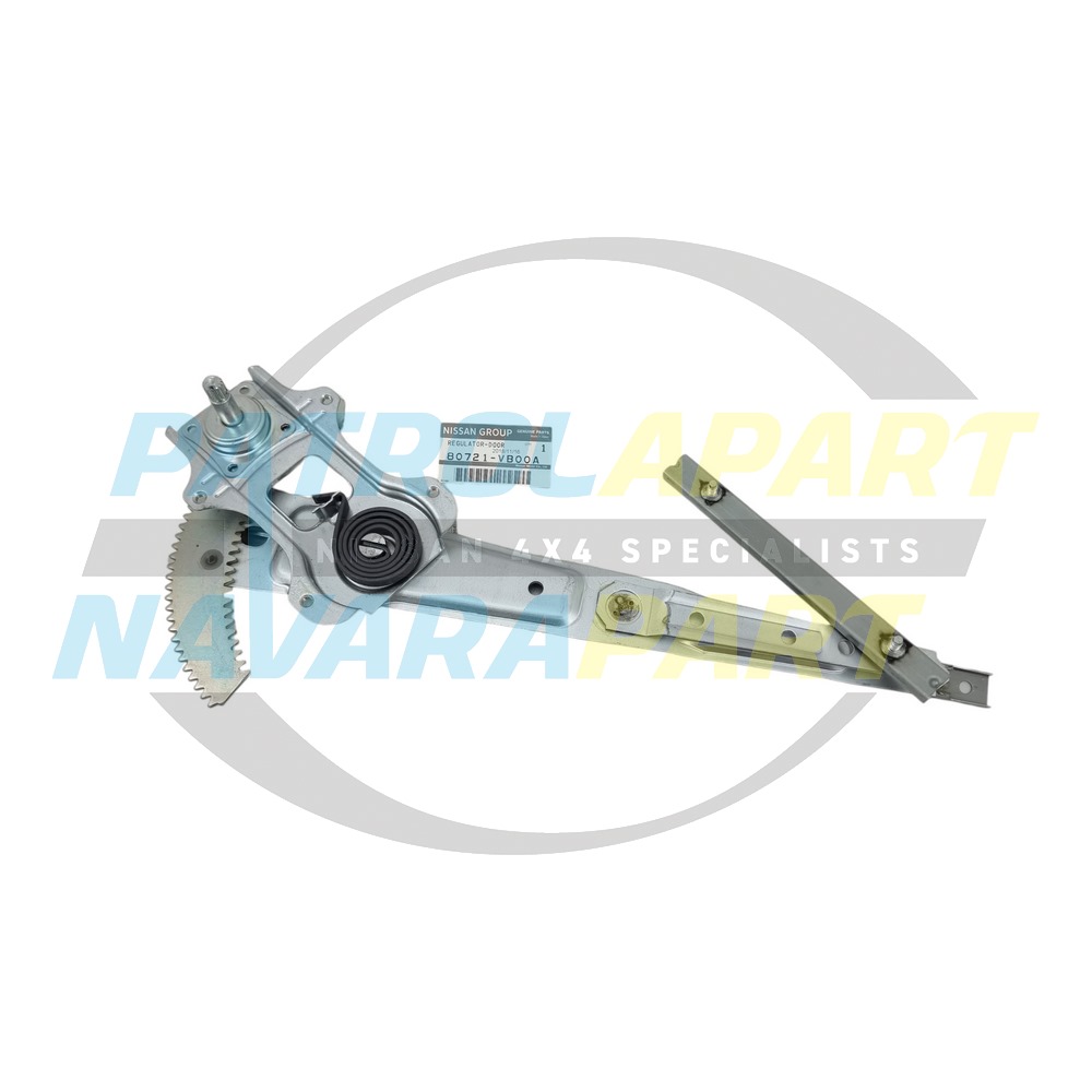 Genuine Nissan Manual Window Regulator Left Hand Front - Nissan Patrol Y61 GU