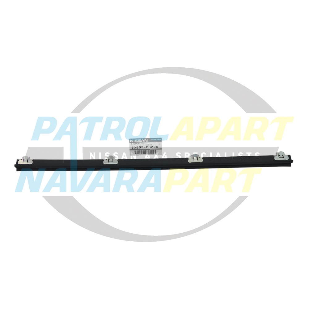 Genuine Nissan Weatherstrip LHF Inner 1/4 Window - Nissan Patrol Y60 GQ