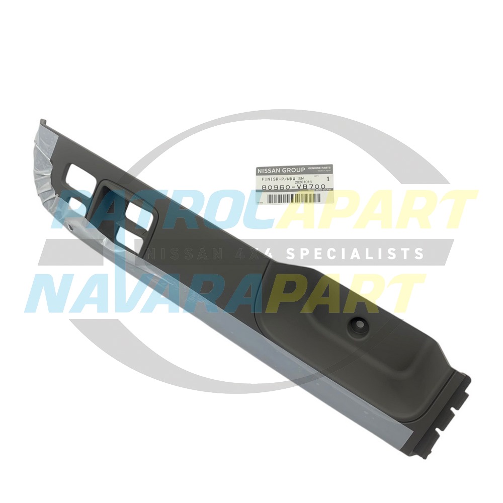 Genuine Nissan RHF Power Window Switch Surround K Code - Nissan Patrol Y61 GU Ute ST