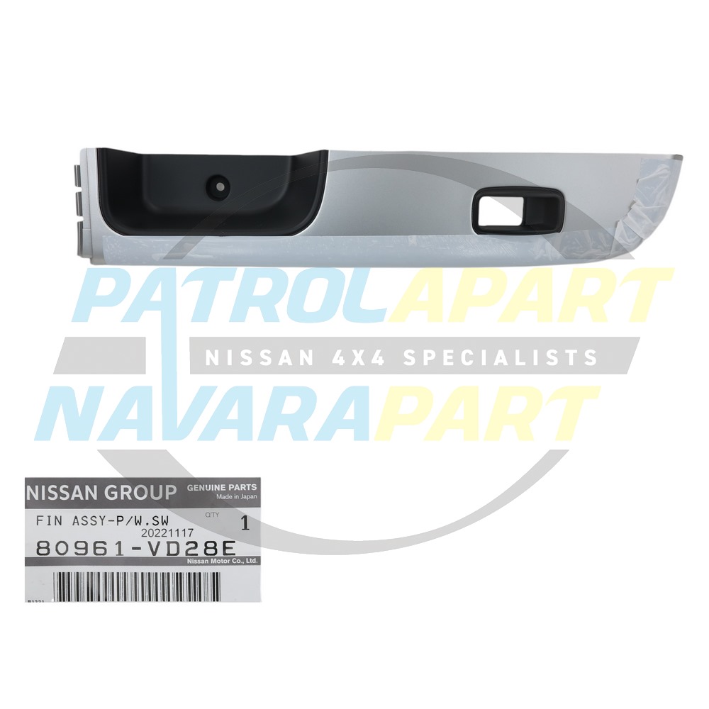 Genuine Nissan LHF Arm Rest Door Trim Piece Colour Code G - Nissan Patrol Y61 GU ST