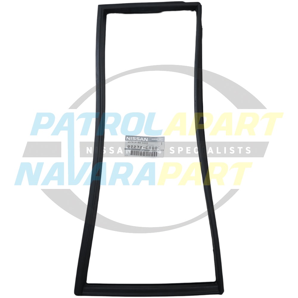 Genuine Nissan Window Rubber RHR 1/4 Window - Nissan Patrol Y60 GQ