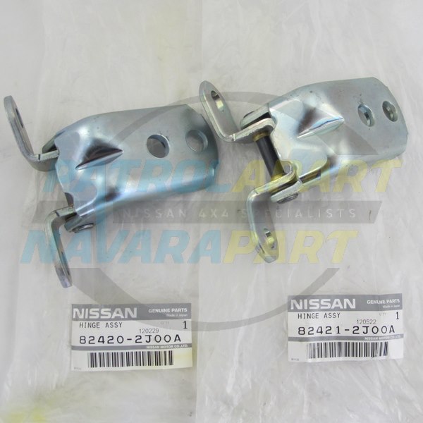 Genuine Nissan Front Door Hinge Pair - Nissan Patrol Y61 GU