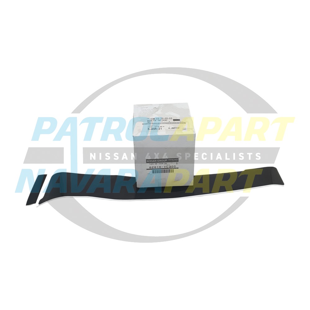 Genuine Nissan Right Hand Rear Door Front Decal Stickers - Nissan Patrol Y61 GU