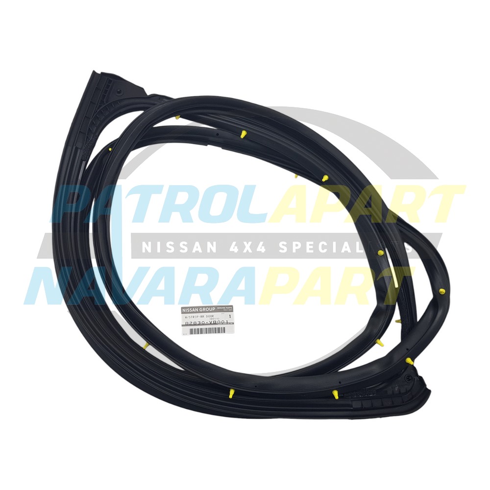 Genuine Nissan Rubber RHR Right Rear Door Seal - Nissan Patrol Y61 GU