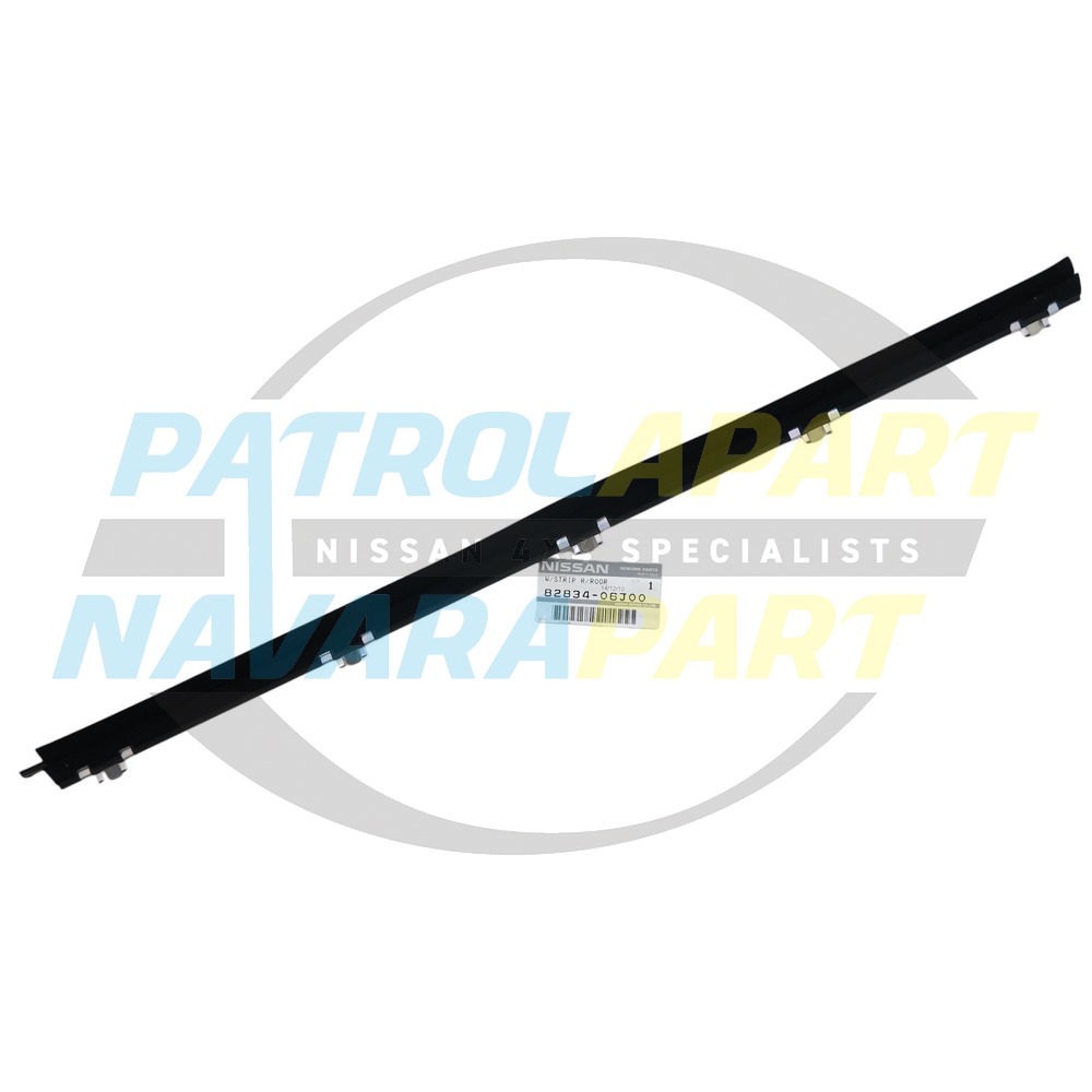 Genuine Nissan Weatherstrip RHR Inner - Nissan Patrol Y60 GQ