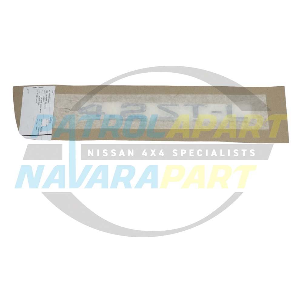 Genuine Nissan Raised Chrome Decal 4.2 ST-L TD42 - Nissan Patrol Y61 GU