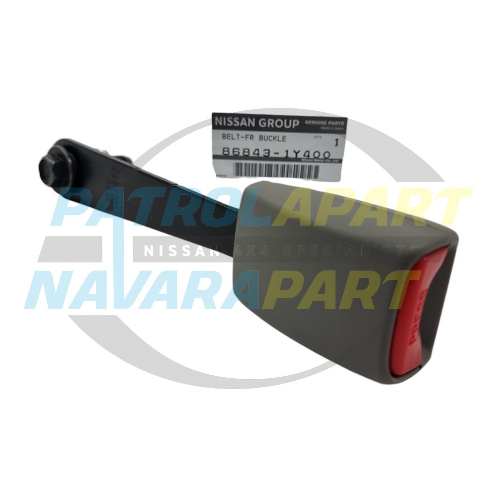 Genuine Nissan Front Seatbelt Buckle Left or Right Hand - Nissan Patrol Y61 GU Ute & Y61 GU Wagon S3