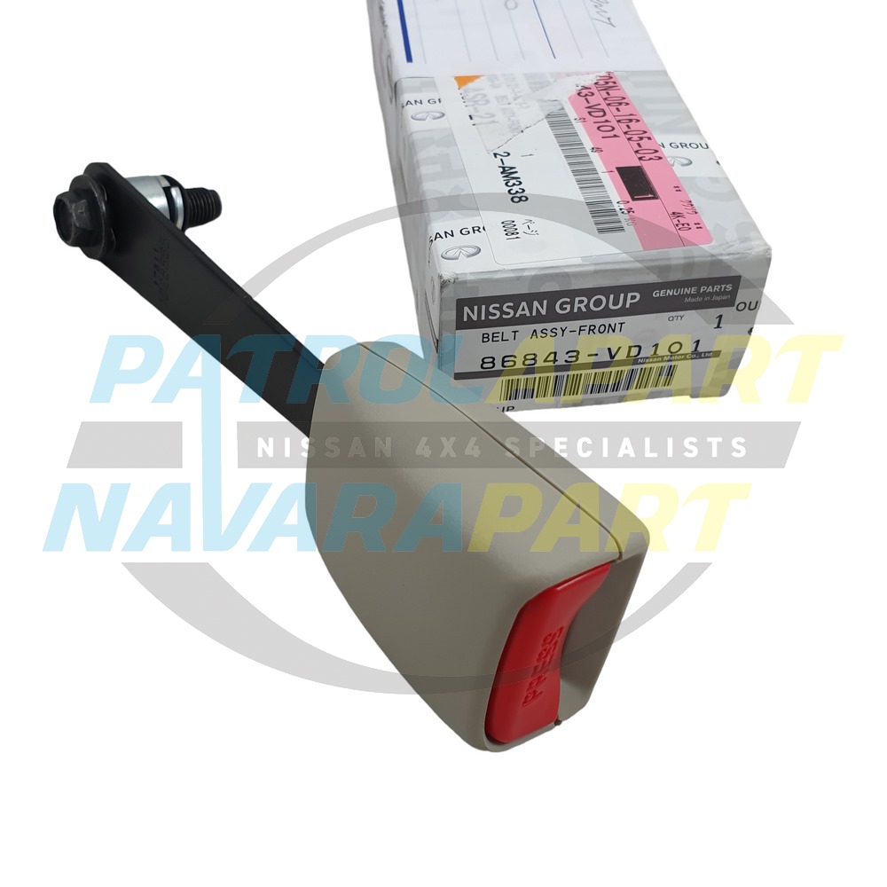 Genuine Nissan Passenger Left Hand Front Seatbelt Buckle J Code - Nissan Patrol Y61 GU