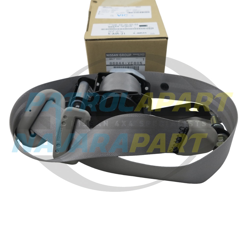 Genuine Nissan Drivers RHF Seatbelt W Code - Nissan Patrol Y61 GU S3