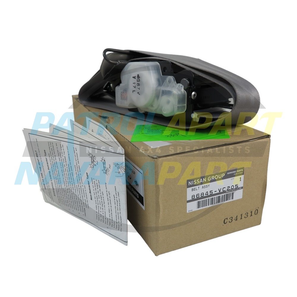 Genuine Nissan Passenger LHF Seatbelt K Code - Nissan Patrol Y61 GU TI S3