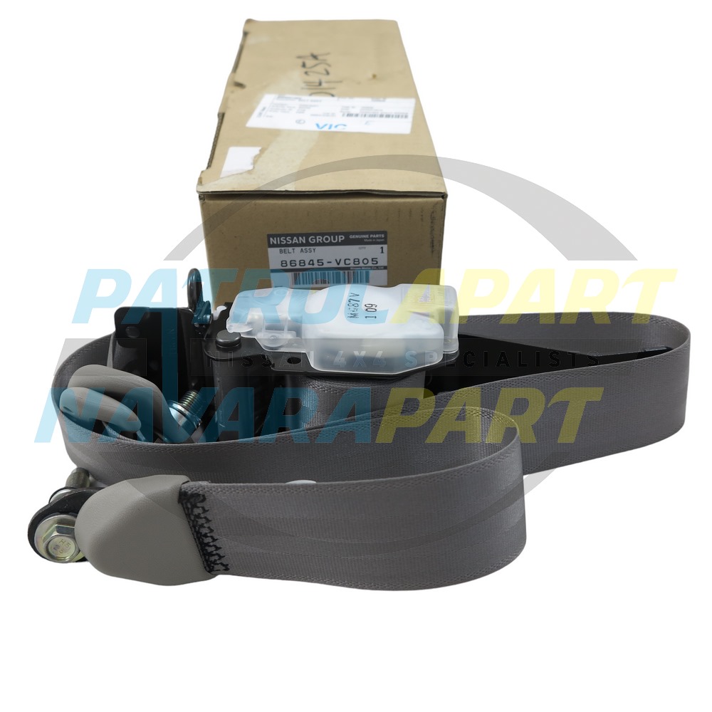 Genuine Nissan Passenger LHF Seatbelt W Code - Nissan Patrol Y61 GU S3