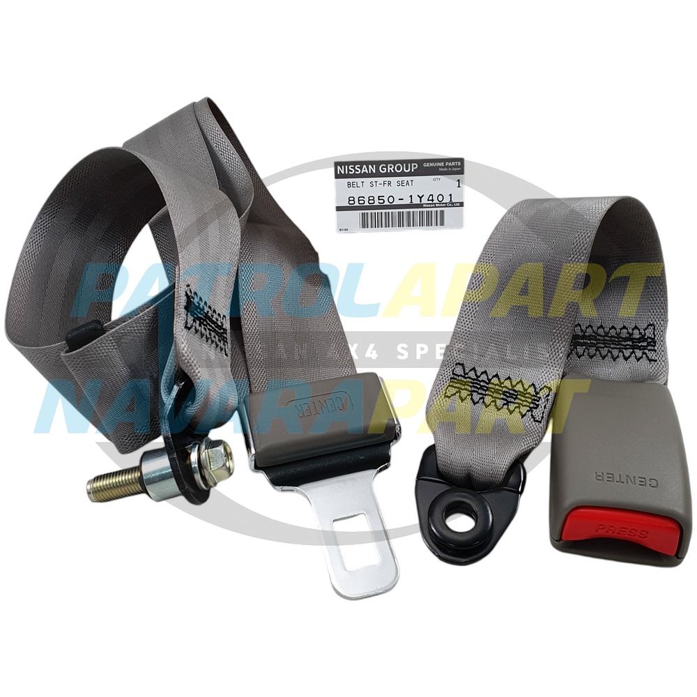 Genuine Nissan Centre Seat Belt & Buckle - Nissan Patrol Y61 GU Ute DX
