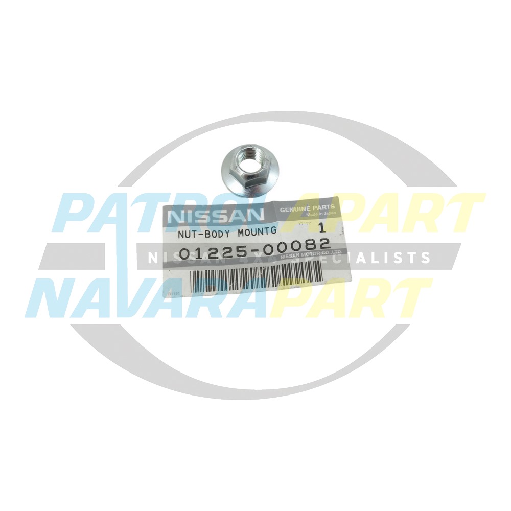 Genuine Nissan Row 1, 2, 3 & 4 Body Mount Nut - Nissan Patrol Y60 GQ
