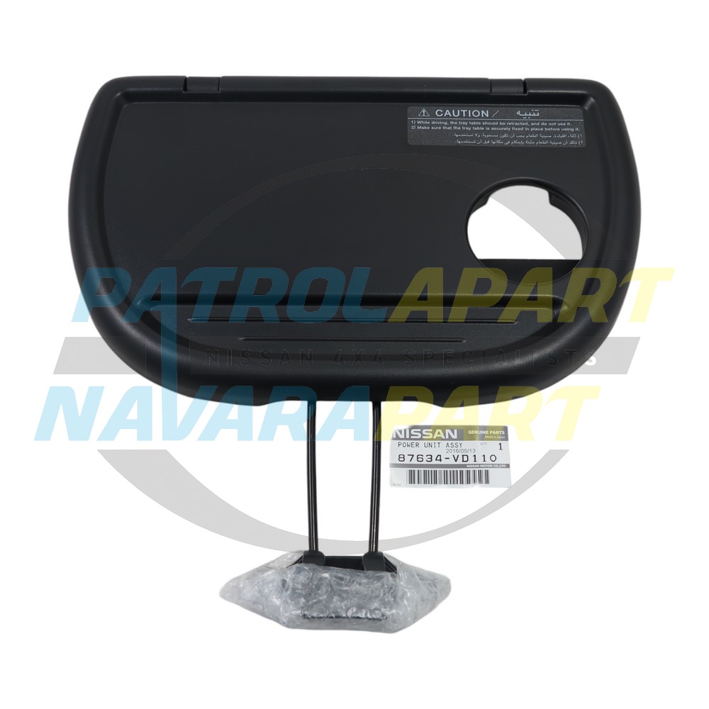 Genuine Nissan Seat Tray Driver or Passenger Side Black - Nissan Patrol Y61 GU ST-L