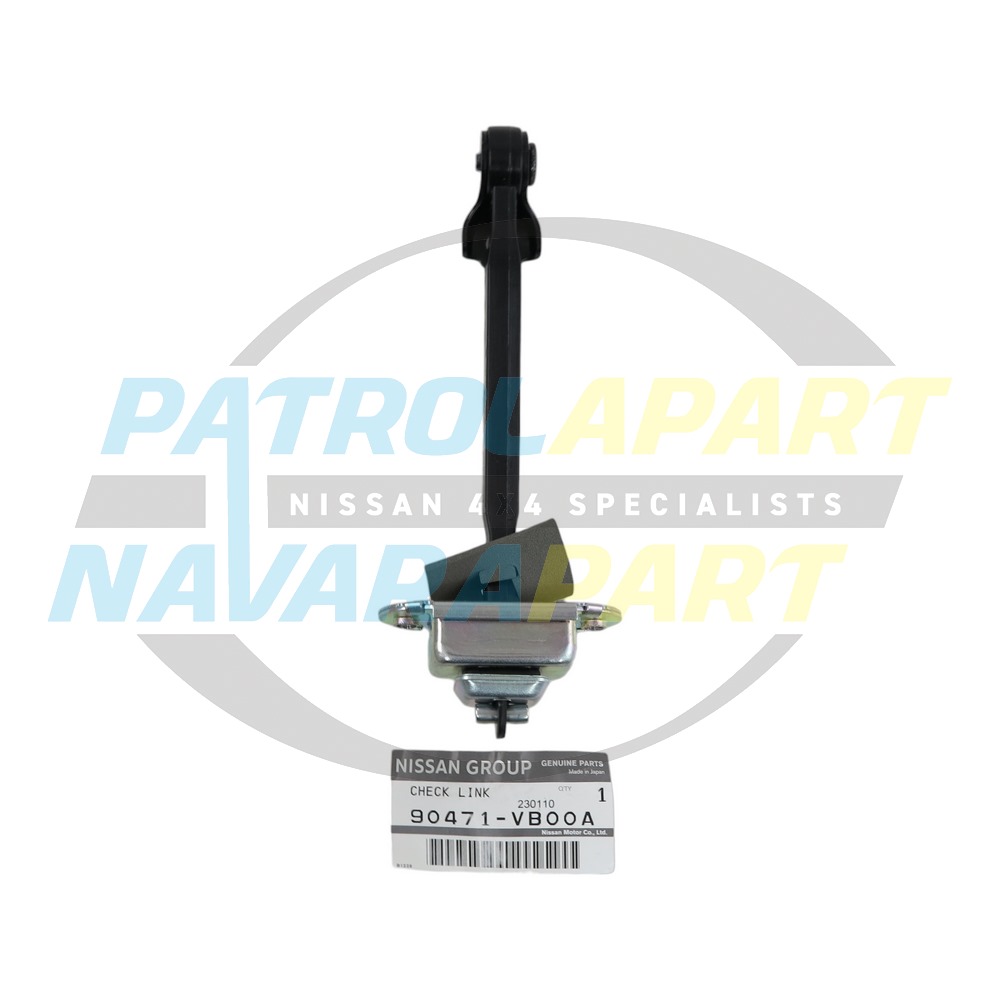 Genuine Nissan LH Small Barn Door Check Strap - Nissan Patrol Y60 GQ & Y61 GU