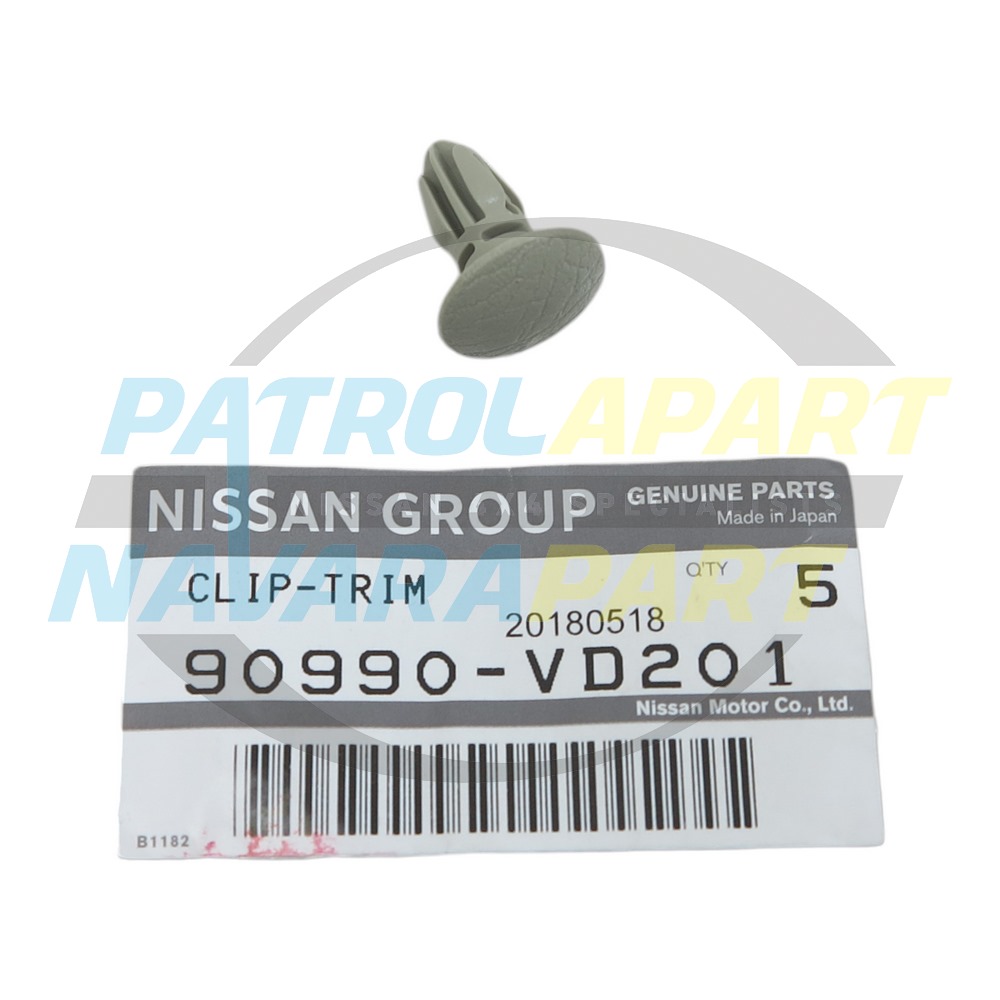 Genuine Nissan Trim Clip Suit GU4 Barn Door Trim in Bone Colour - Nissan Patrol Y61 GU