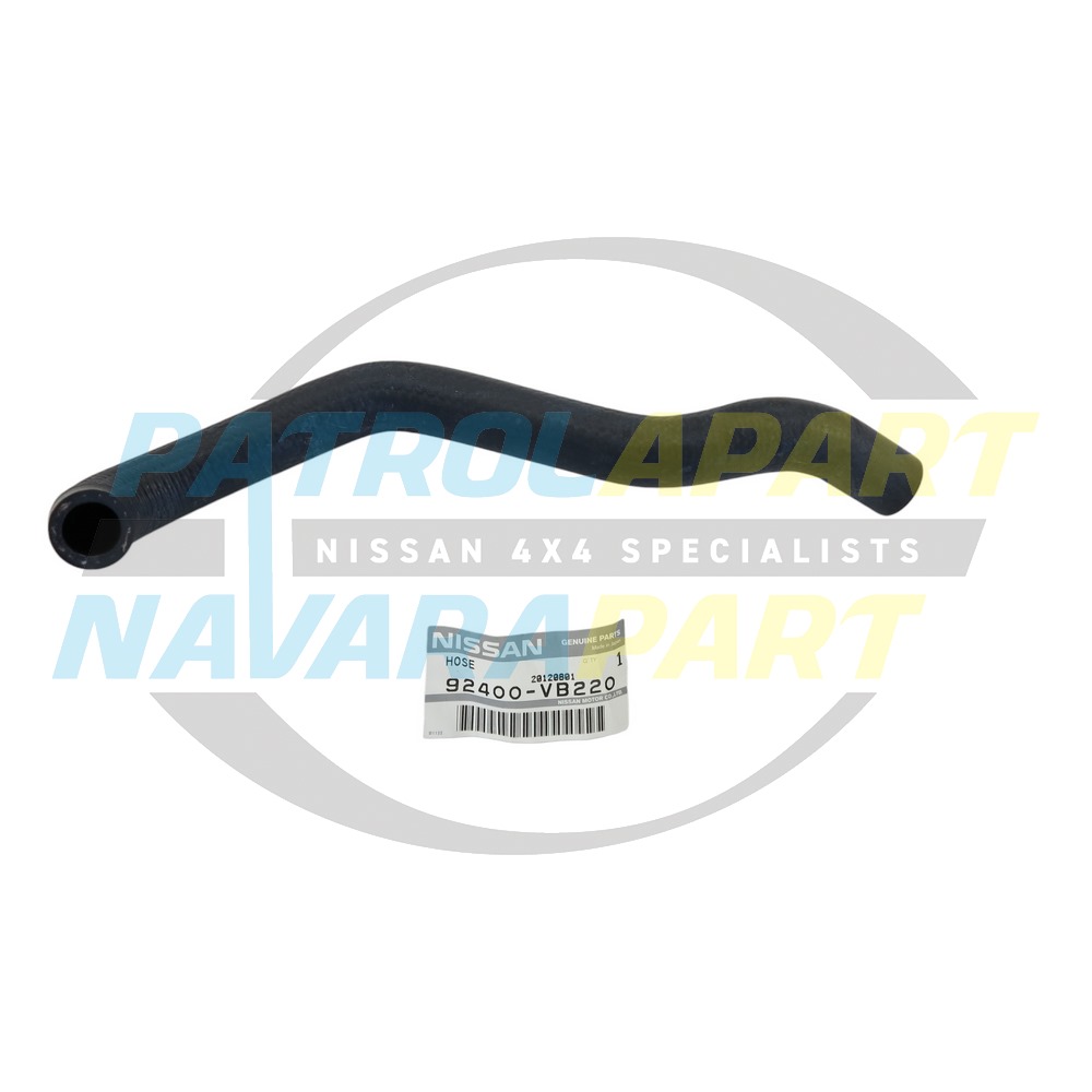 Genuine Nissan Heater Hose Inlet Short TD42 - Nissan Patrol Y61 GU