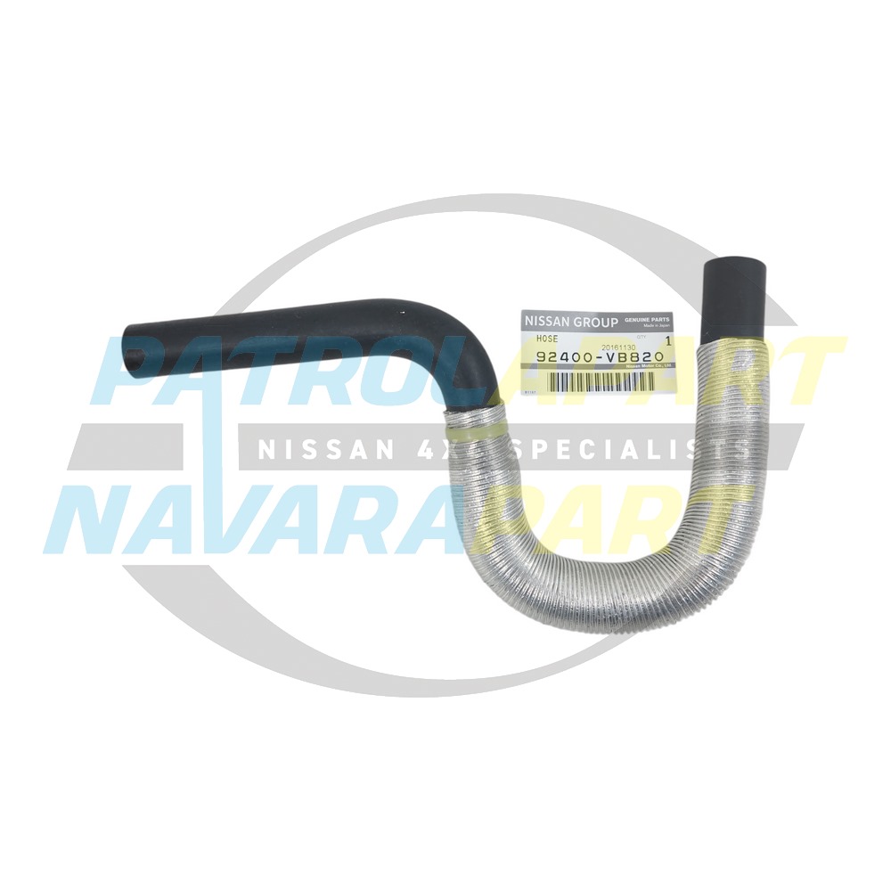 Genuine Nissan Heater Inlet Hose ZD30 - Nissan Patrol Y61 GU