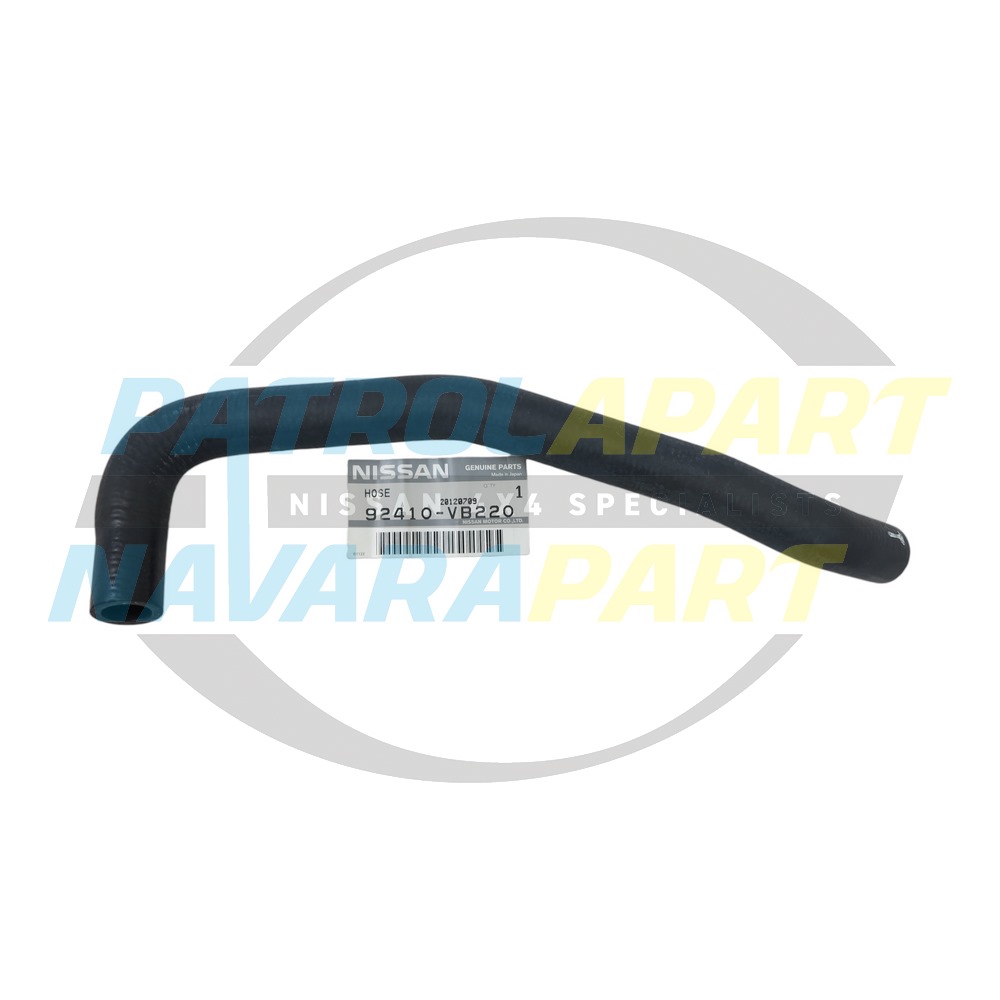 Genuine Nissan Heater Hose Outlet Short TD42 - Nissan Patrol Y61 GU