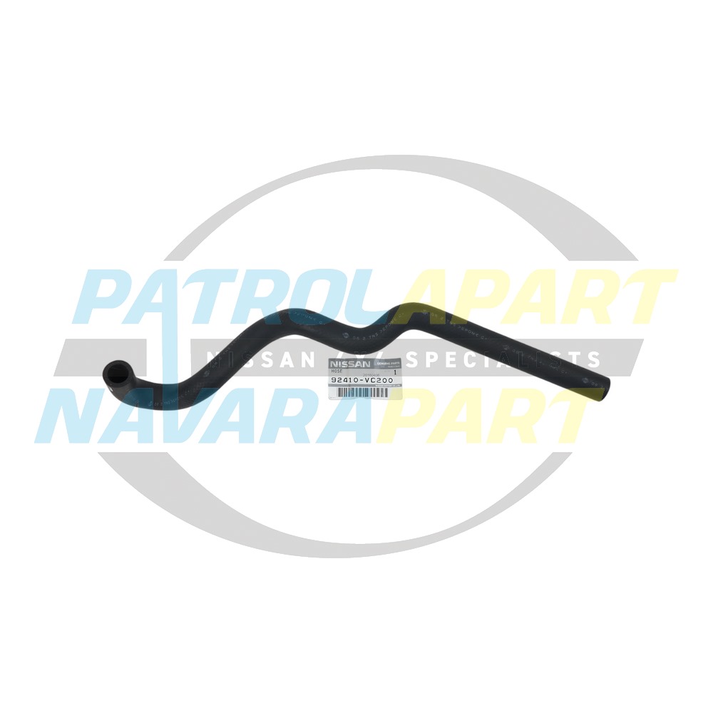 Genuine Nissan Heater Outlet Hose TB48 - Nissan Patrol Y61 GU