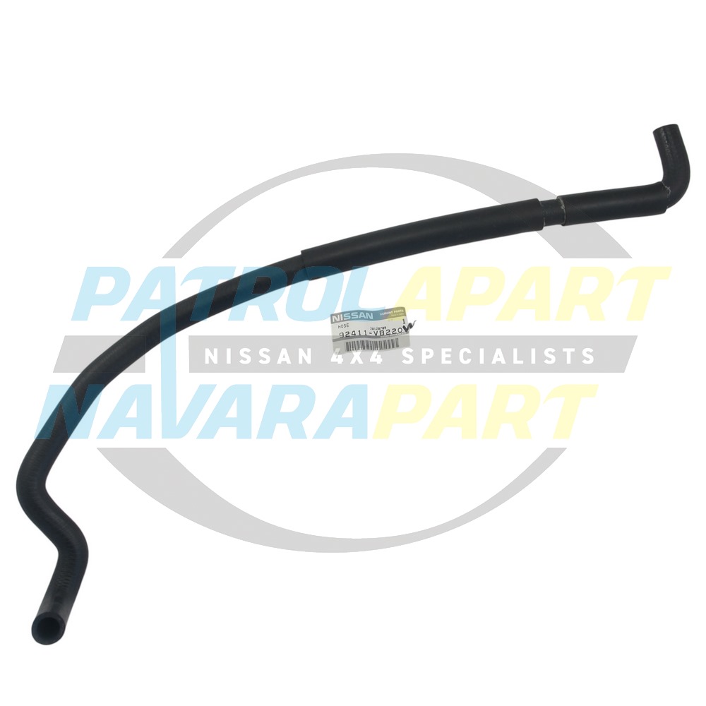 Genuine Nissan Heater Hose Outlet Long TD42 - Nissan Patrol Y61 GU