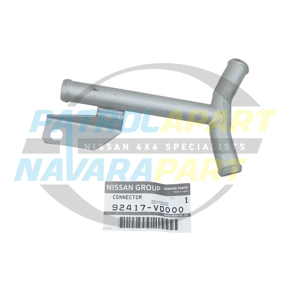 Genuine Nissan EGR Cooler Heater Hose T-Piece TD42 - Nissan Patrol Y61 GU