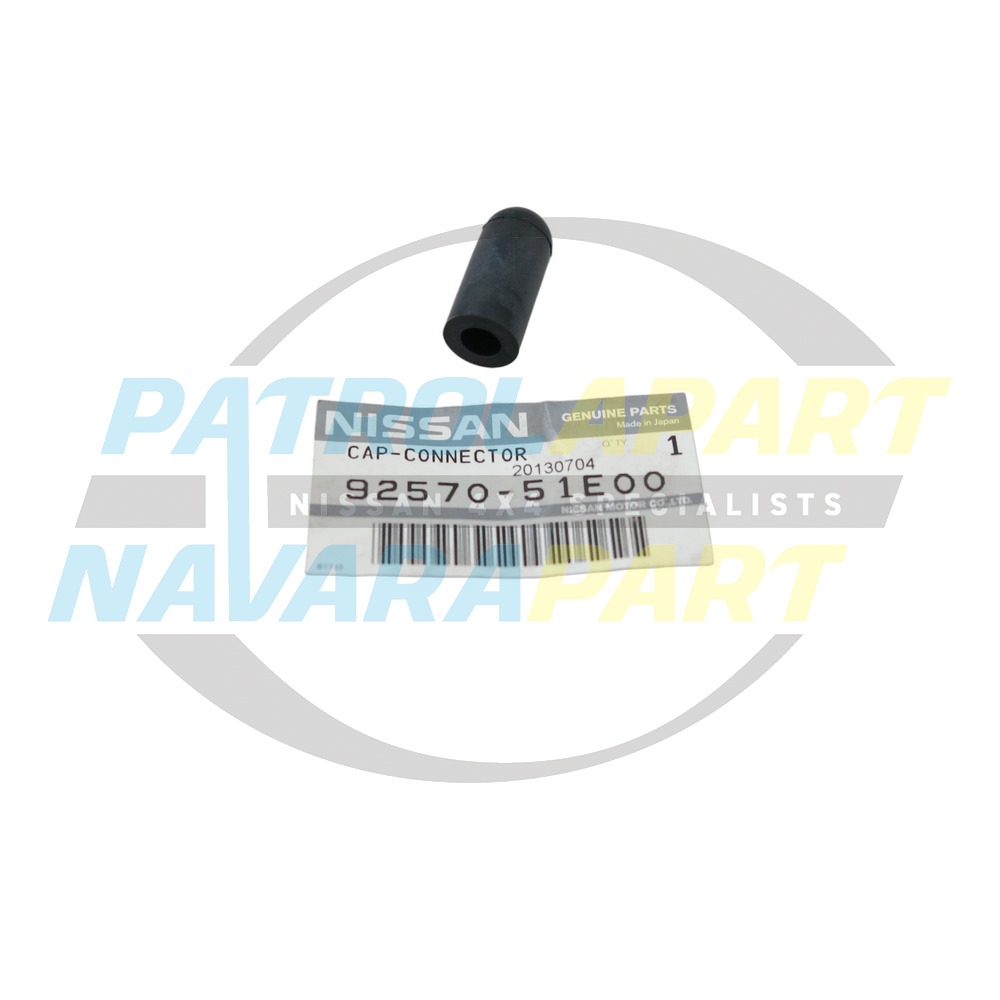 Genuine Nissan Heater Hose T Piece Blanking Cap - Nissan Patrol Y60 GQ, Y61 GU, Navara D40 & Pathfinder R51