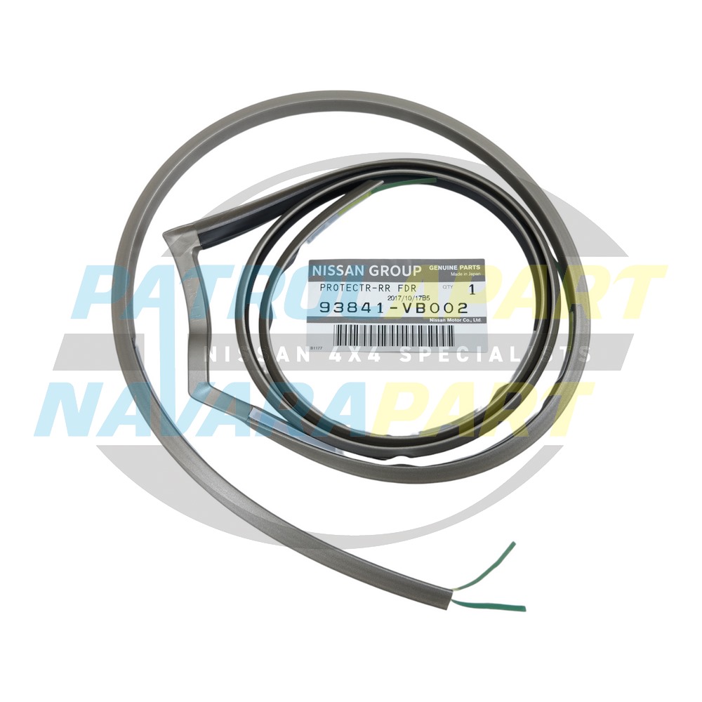 Genuine Nissan LHR Door Flare Seal Silver ES6 - Nissan Patrol Y61 GU