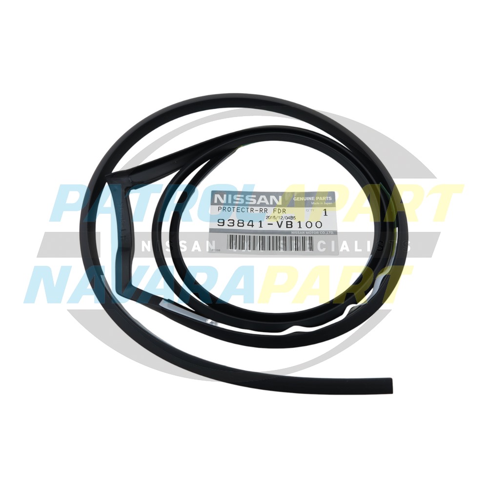 Genuine Nissan LHR Door Flare Seal Black - Nissan Patrol Y61 GU