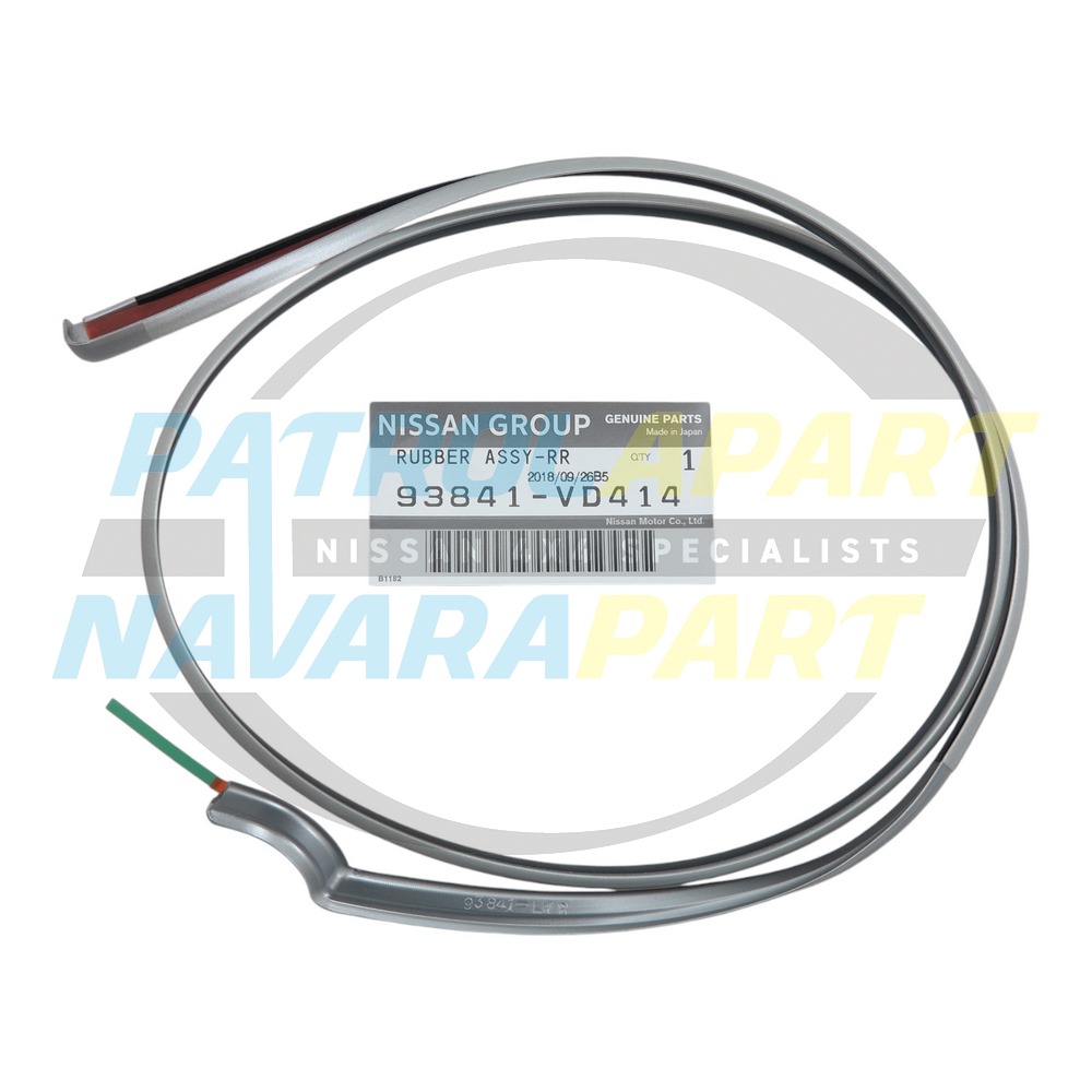 Genuine Nissan LHR Door Flare Seal Silver KY0 - Nissan Patrol Y61 GU