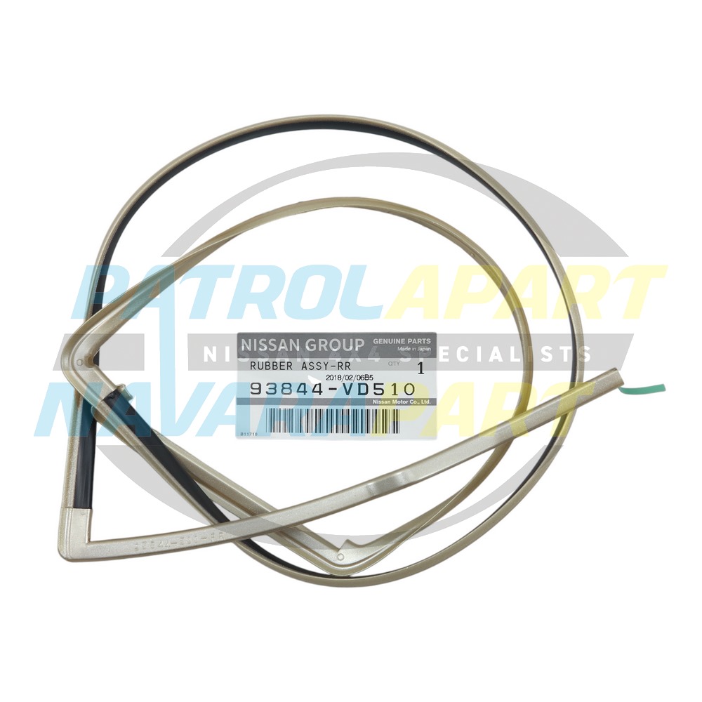 Genuine Nissan RHR 1/4 Door Flare Seal Gold EY0 - Nissan Patrol Y61 GU