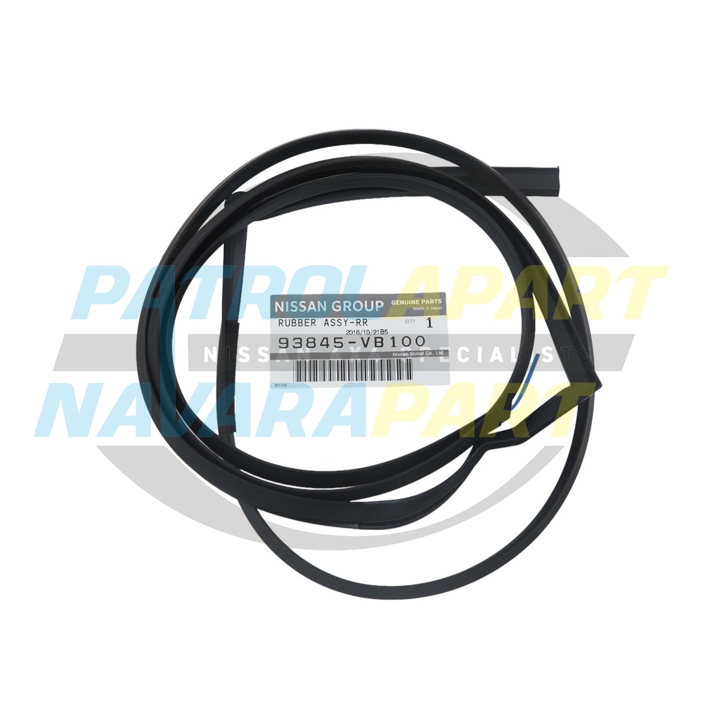 Genuine Nissan LHR Quarter Panel Flare Seal Black - Nissan Patrol Y61 GU S1-3