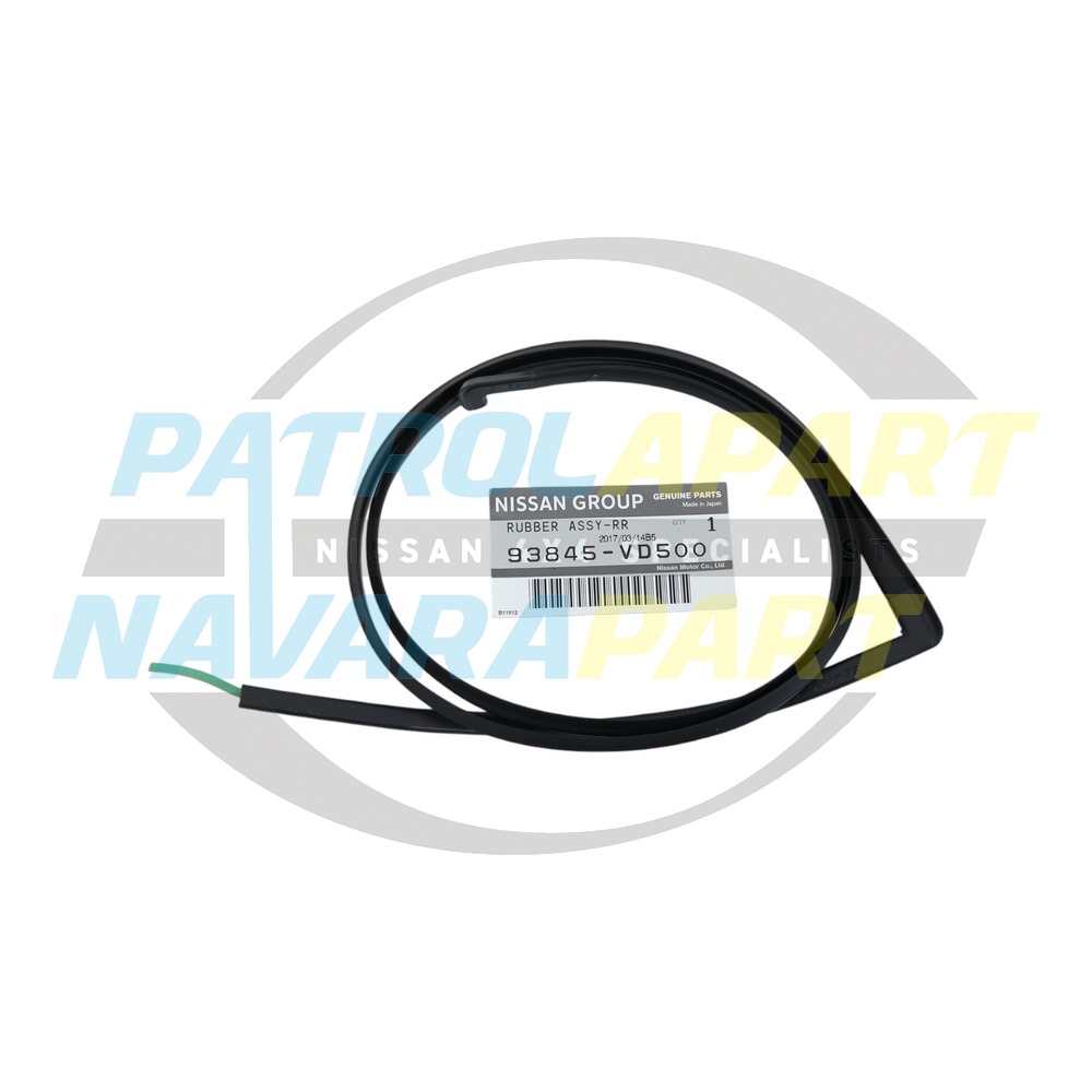 Genuine Nissan LHR 1/4 Door Flare Seal Black - Nissan Patrol Y61 GU S4