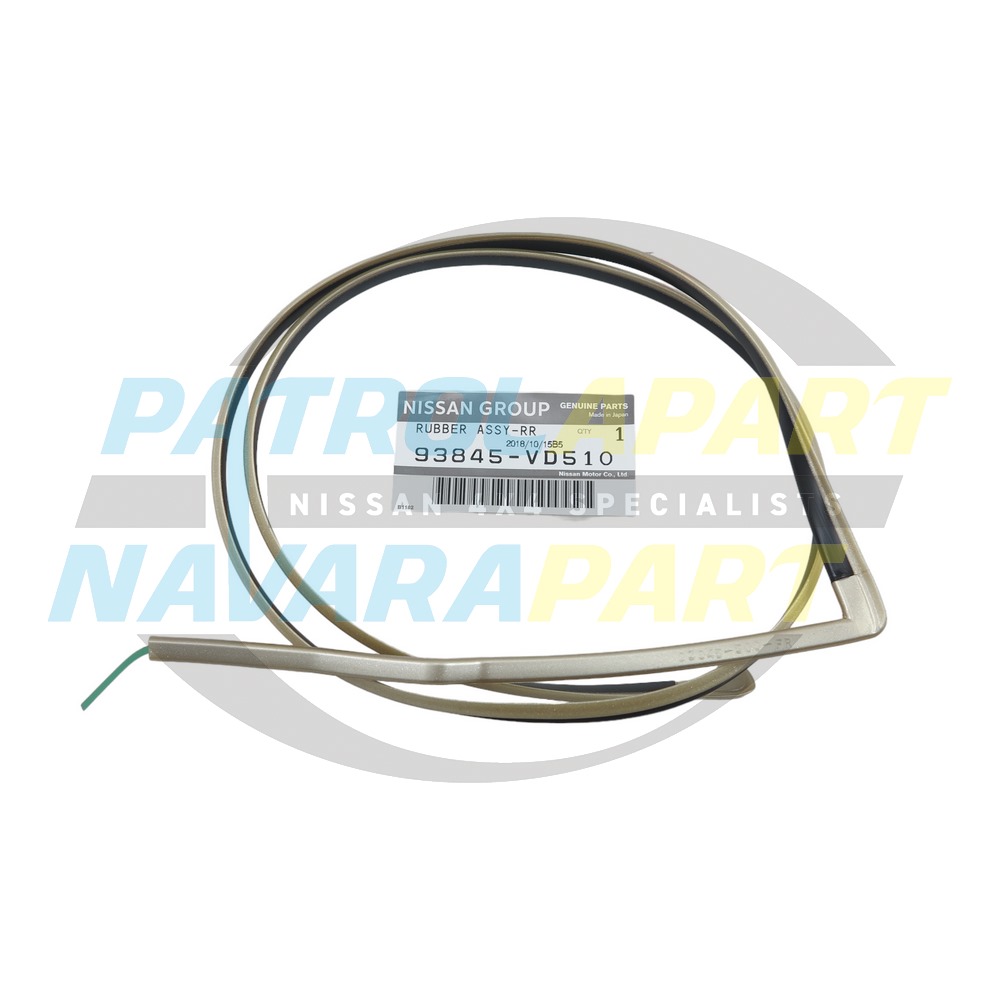 Genuine Nissan LHR 1/4 Door Flare Seal Gold EY0 - Nissan Patrol Y61 GU