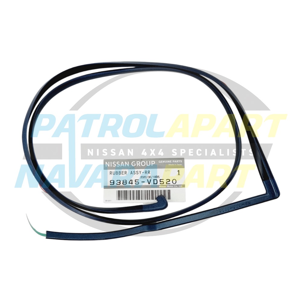 Genuine Nissan LHR 1/4 Door Flare Seal Blue B31 - Nissan Patrol Y61 GU