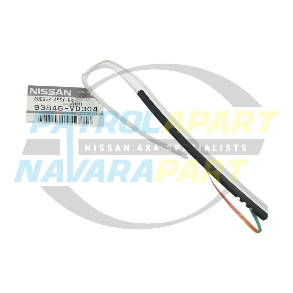 Genuine Nissan RH Lower Door Flare Seal White QM1 QX1 - Nissan Patrol Y61 GU
