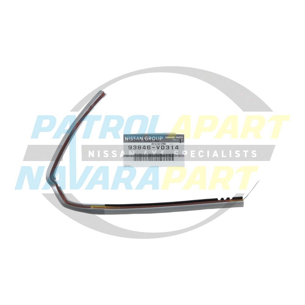 Genuine Nissan RH Lower Door Flare Seal Silver KY0 - Nissan Patrol Y61 GU