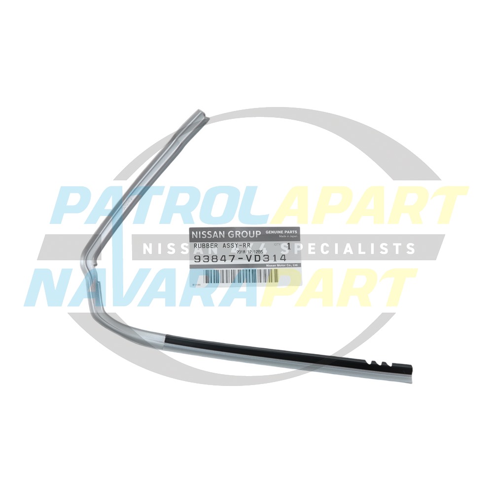 Genuine Nissan LH Lower Door Flare Seal Silver KY0 - Nissan Patrol Y61 GU