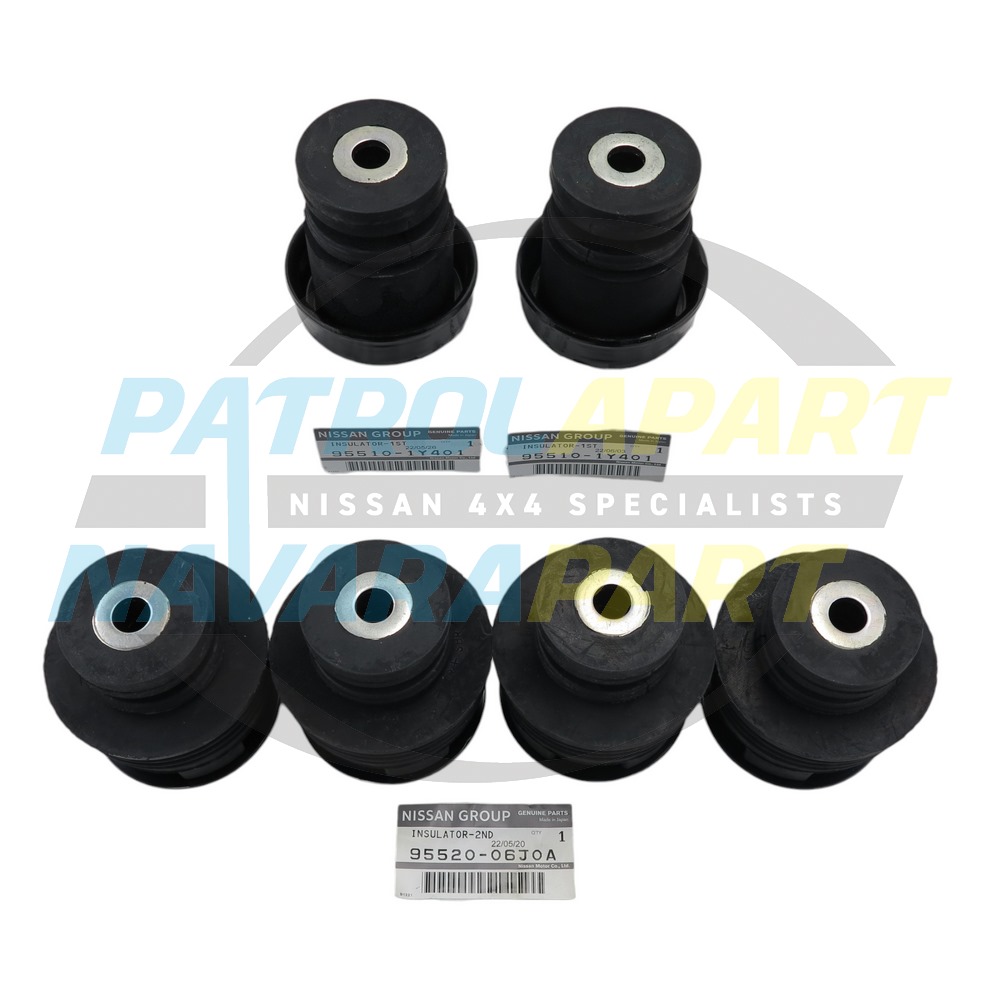 Genuine Nissan Body Mounts Set - Nissan Patrol Y61 GU Ute