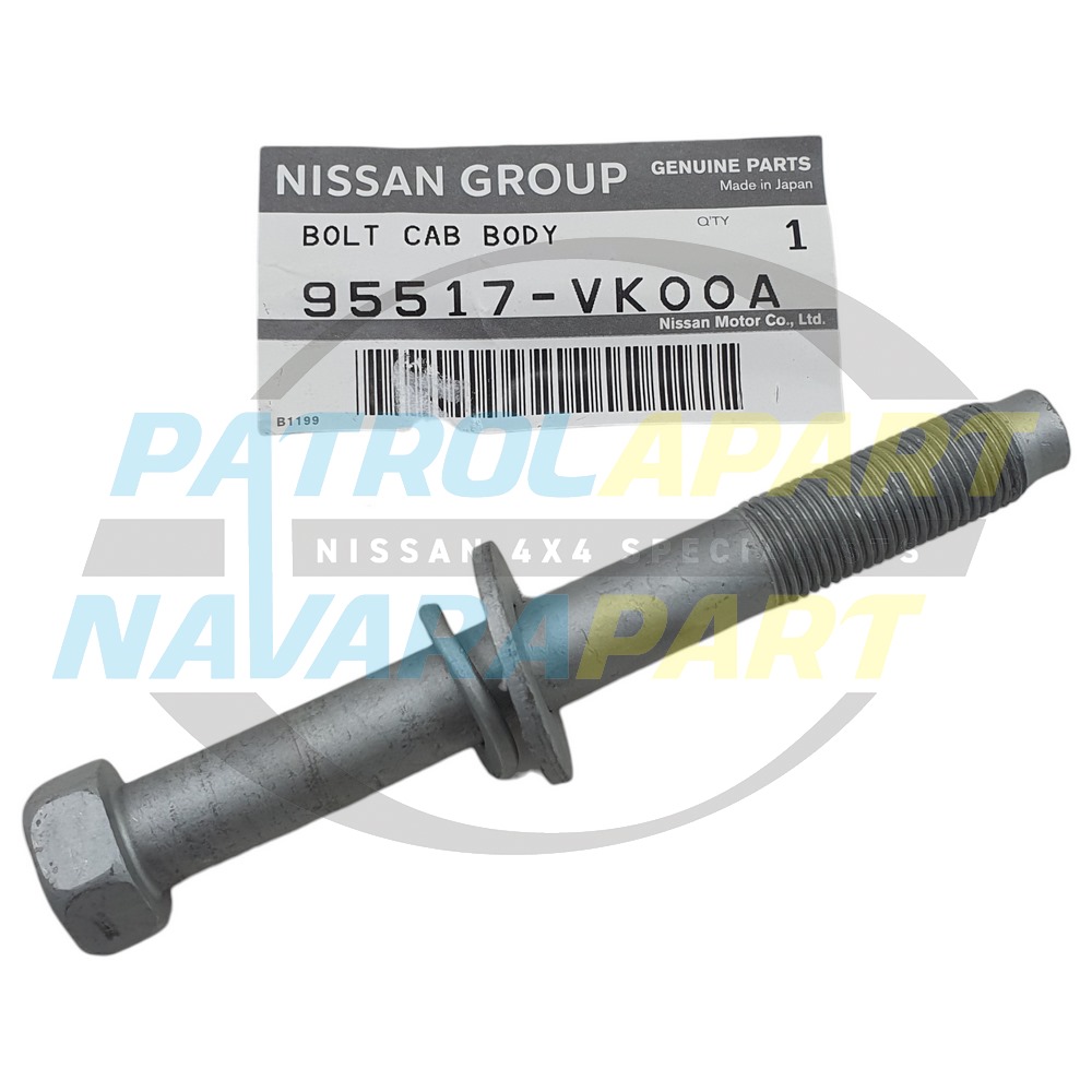Genuine Nissan Row 1 Body Mount Bolt - Nissan Navara D22 after 09/03 2002-2015