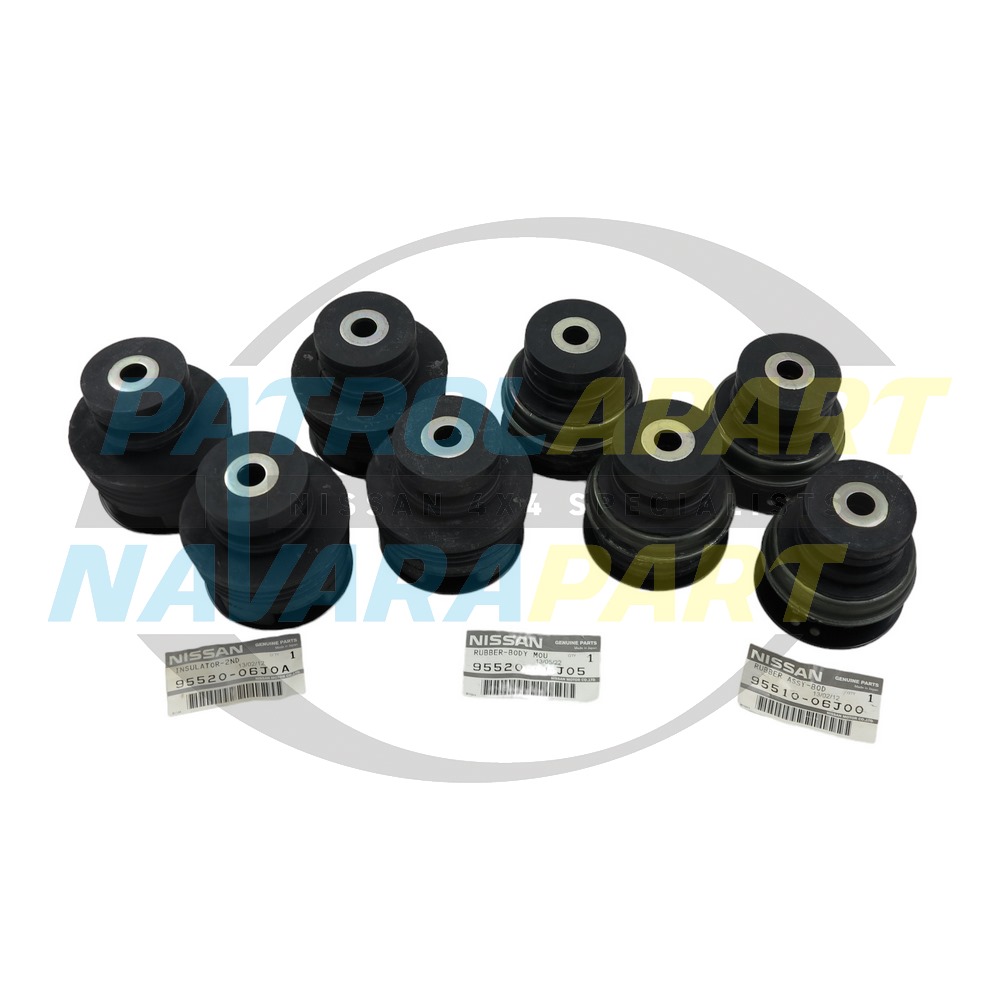 Genuine Nissan Body Mounts Set - Nissan Patrol Y60 GQ