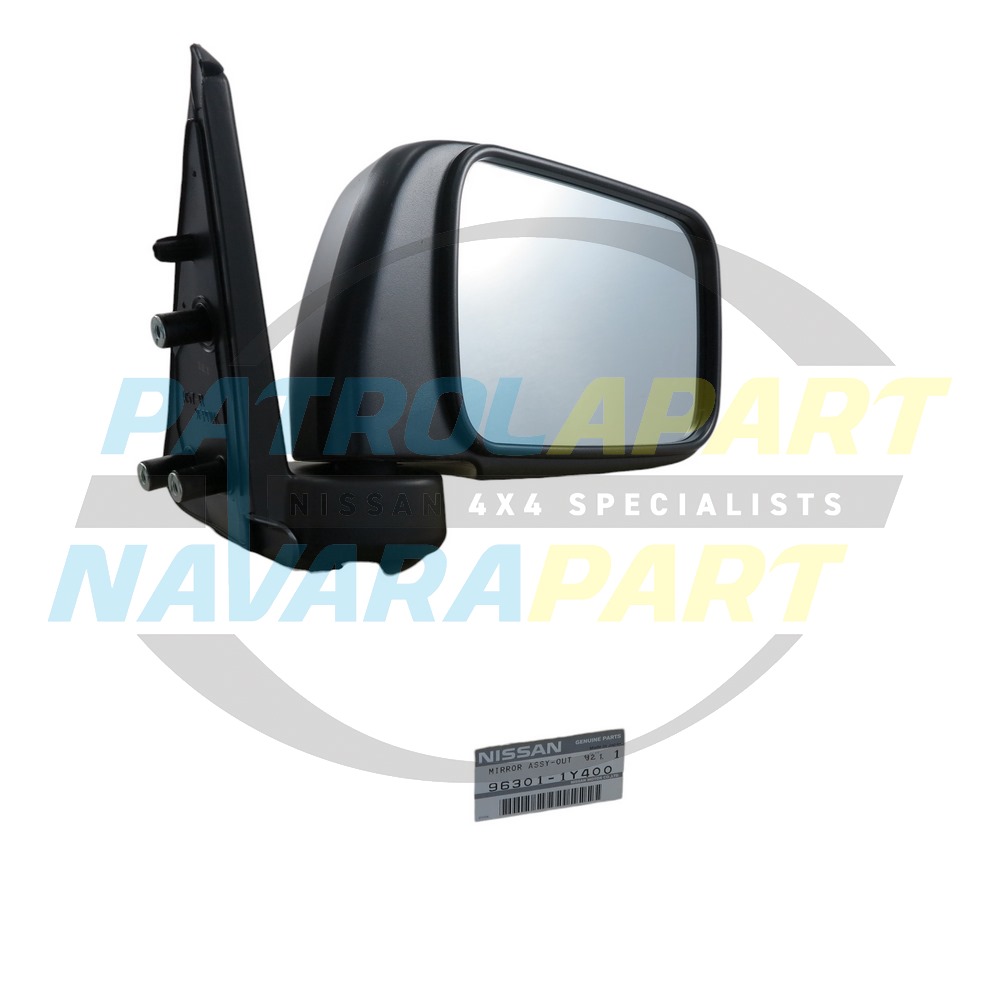 Genuine Nissan Right Hand UTE Manual Mirror - Nissan Patrol Y61 GU