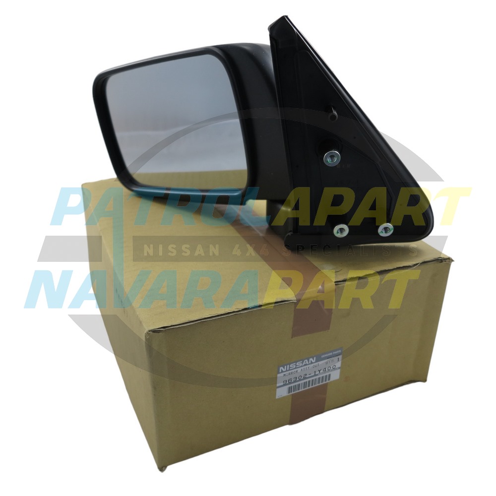 Genuine Nissan Left Hand UTE Manual Mirror - Nissan Patrol Y61 GU