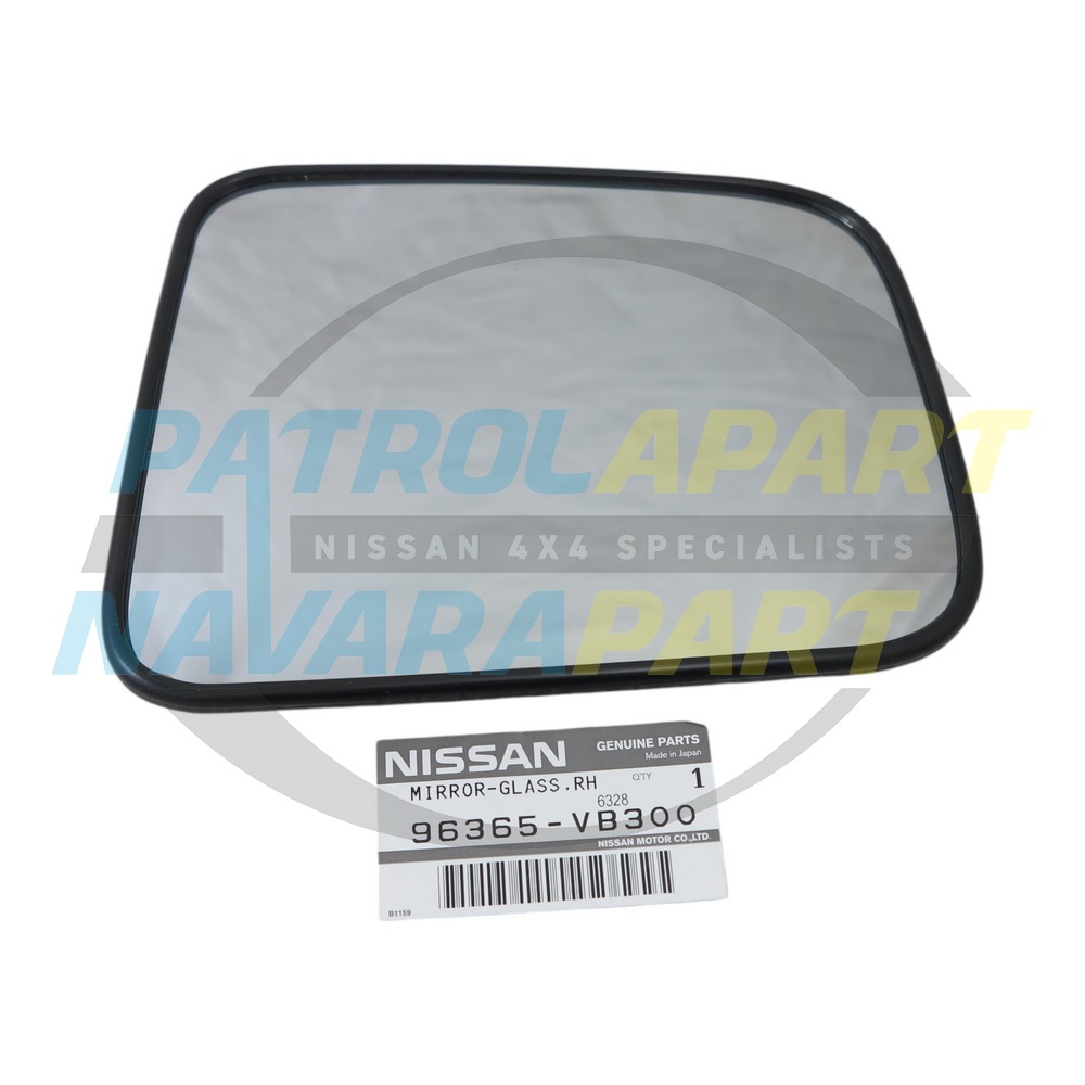 Genuine Nissan RH Mirror Glass - Nissan Patrol Y61 GU S4 after 08/13