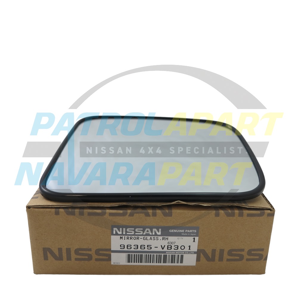 Genuine Nissan RH Electric Mirror Glass - Nissan Patrol Y61 GU S4 before 08/13