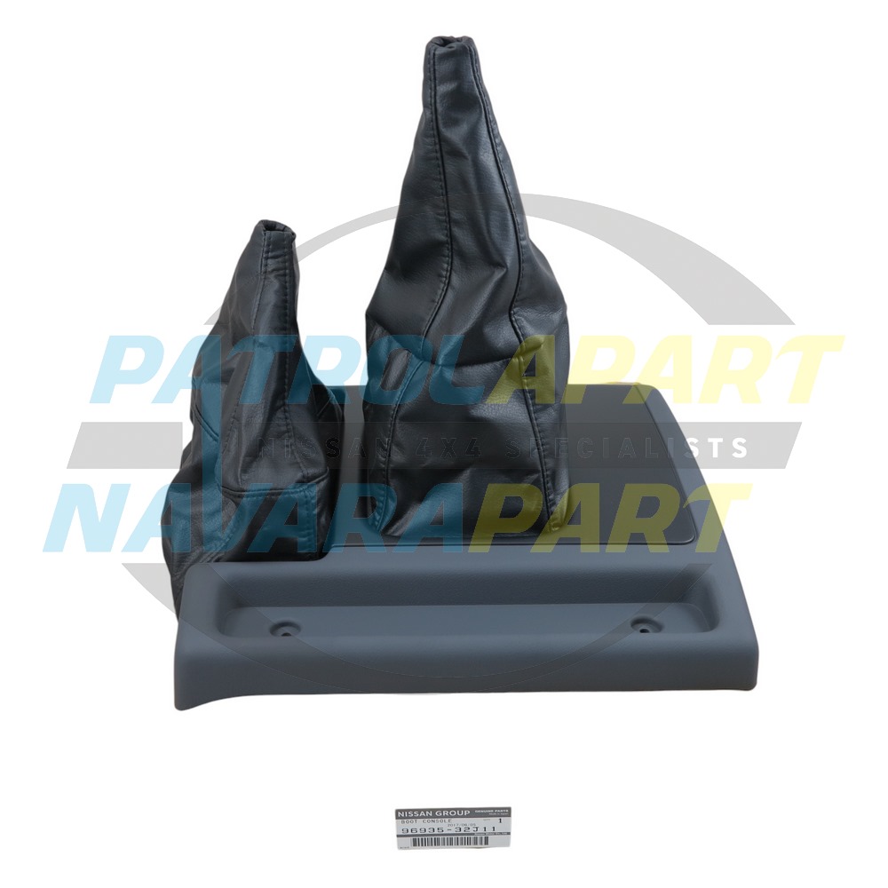 Genuine Nissan Gearstick Shifter Surround with Leather Gaiters - Nissan Patrol Y60 GQ