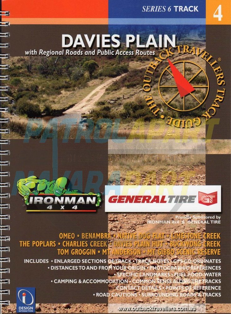 Series 6 TRACK Davies Plain Outback Traveller's Track Guide Map Book