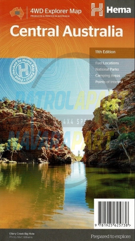 Hema Central Australia Map