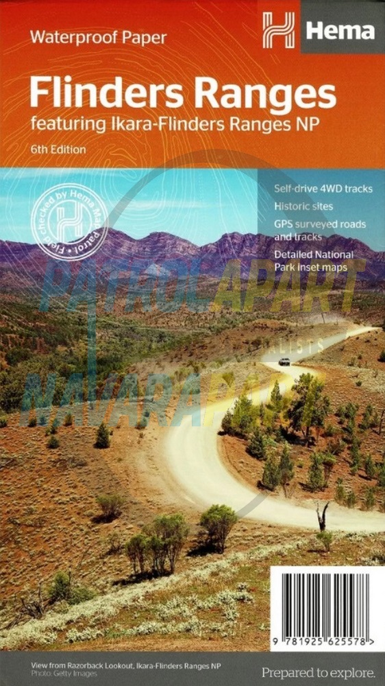Hema Flinders Ranges South Australia Map